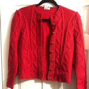 Vintage puff shoulder cardigan